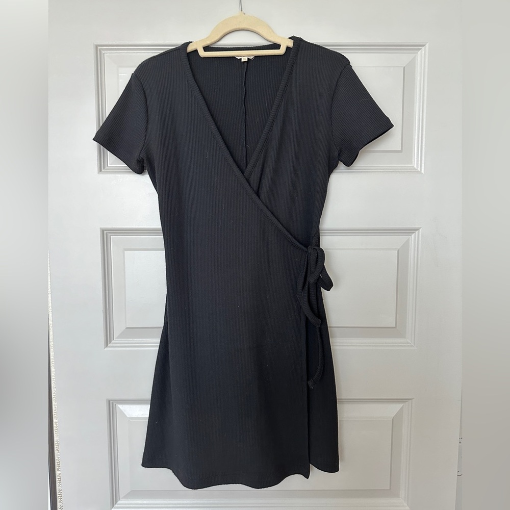 Madewell Knit Wrap Mini Dress